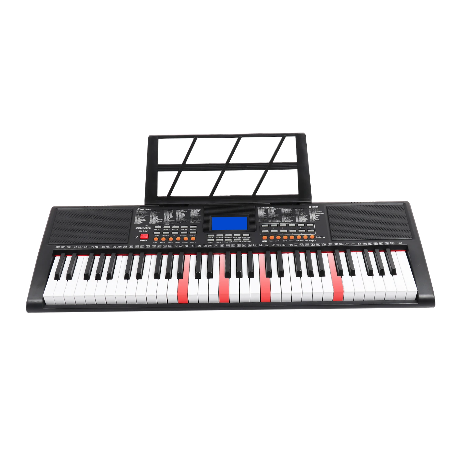 School music piano teaching keyboard with MIDI Keyboard and USB MP3 China synthesizer teclados LCD display students piano