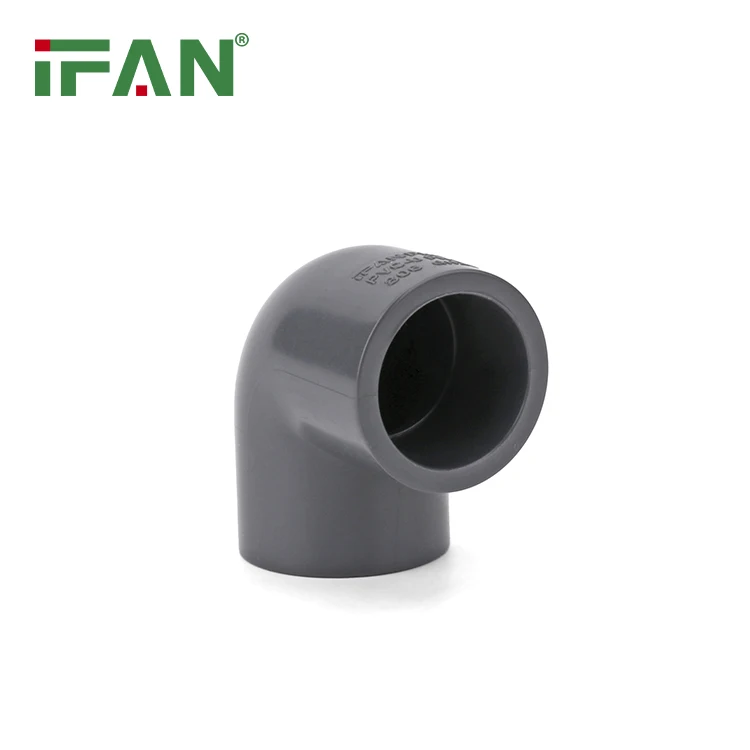 IFAN GB Standard PVC Water Thread Pipe Connector 20mm-110mm Equal Elbow UPVC Fittings