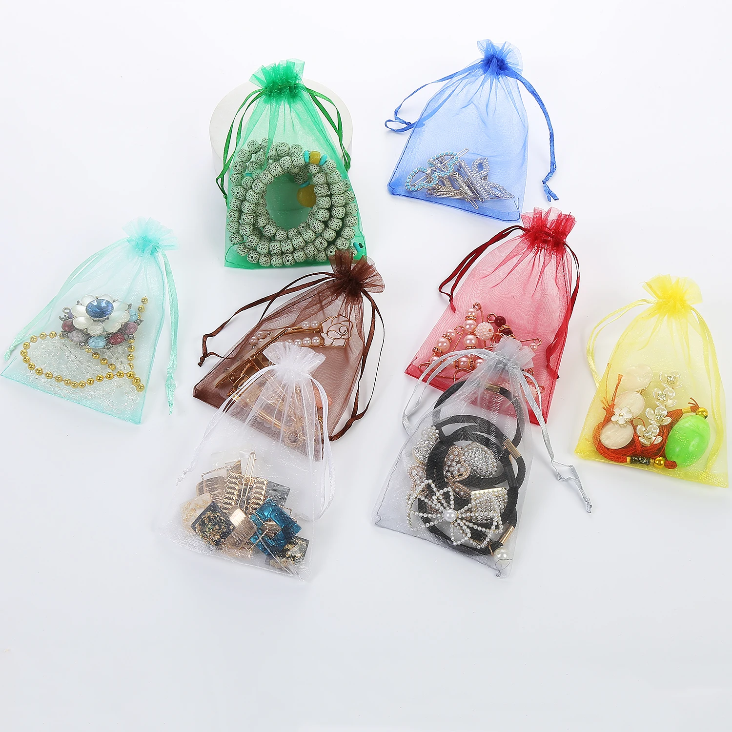 13*18CM Chocolate And Candy Cosmetic Packaging Bags Custom Logo Drawstring Bag Makeup Pouch Bag