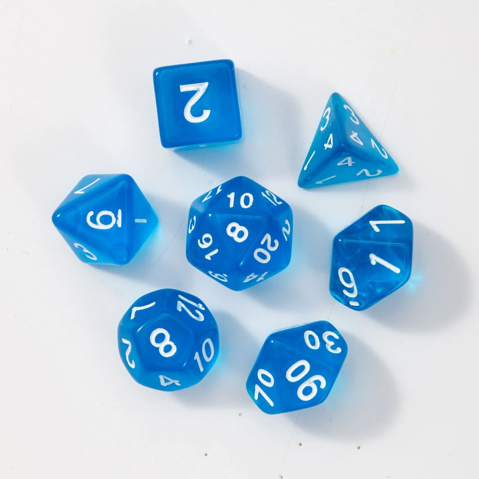 Популярные OEM пользовательские rpg кости d и прозрачный акриловый набор многогранных кубиков