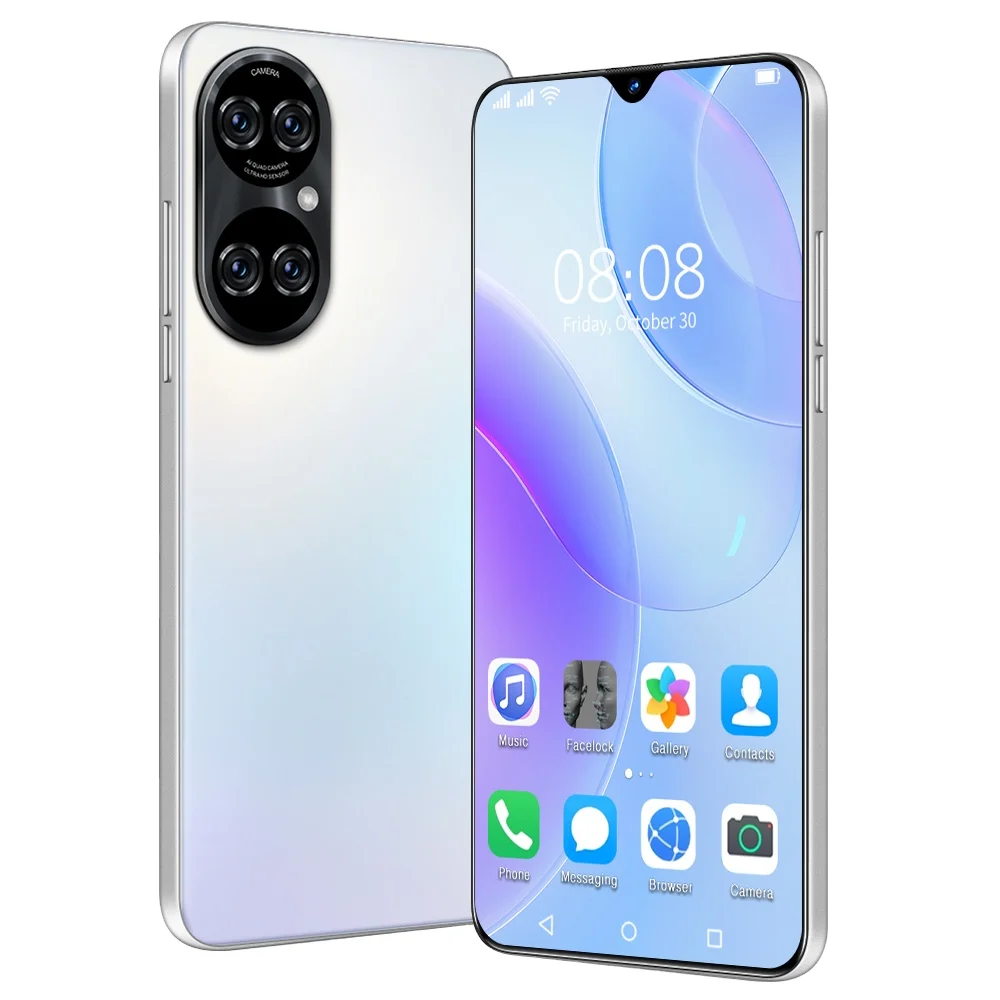 Hot sale  android 11.0  smart phone P50 pro+ with USB +WIFI for daily life