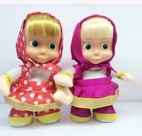 
Russian doll Masha and the bear recordable talking and walking sound toy 