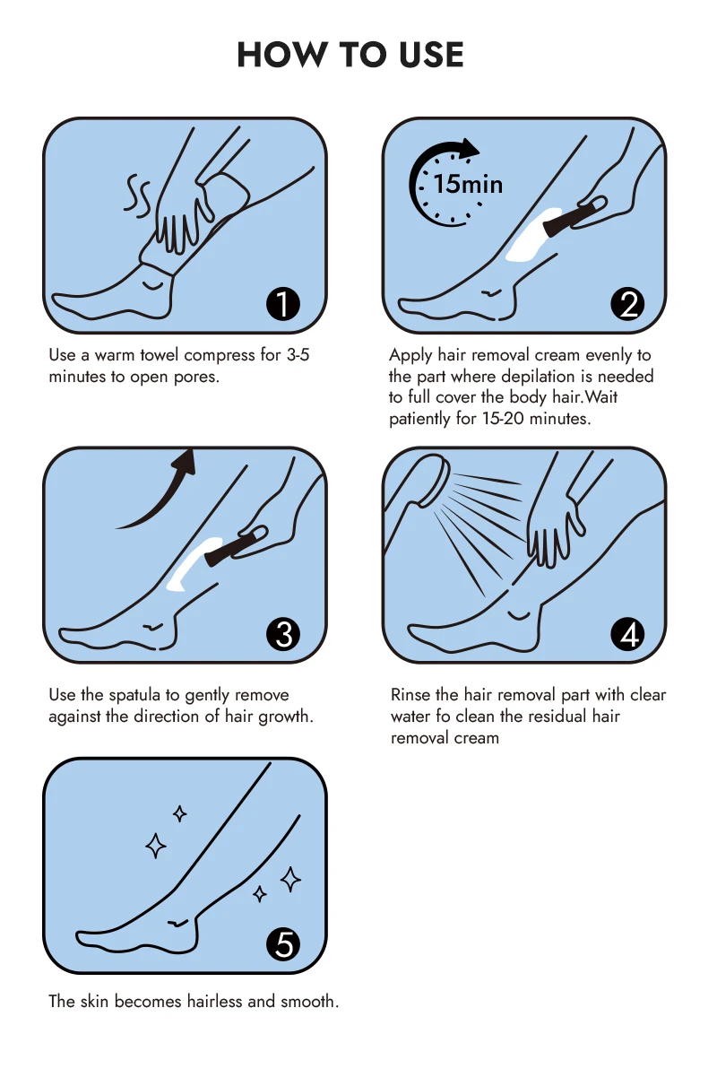 Waxkiss 200g Safe Ingredients Smooth Irritation-free Comprehensive Hair Removal Cream for intimate regions