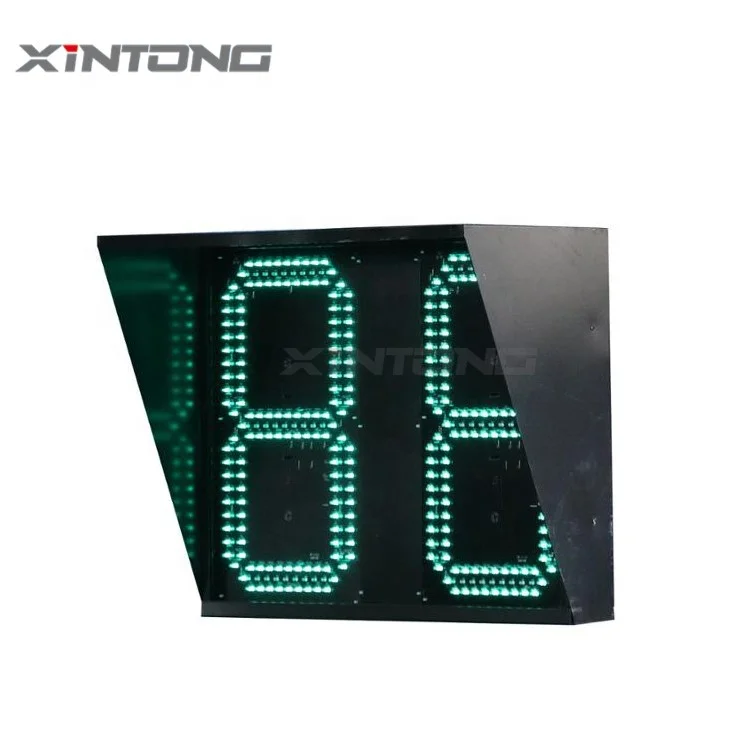  XINTONG 800*600Mm 2 Digital Counter Timer Solar Led Road Countdown Traffic