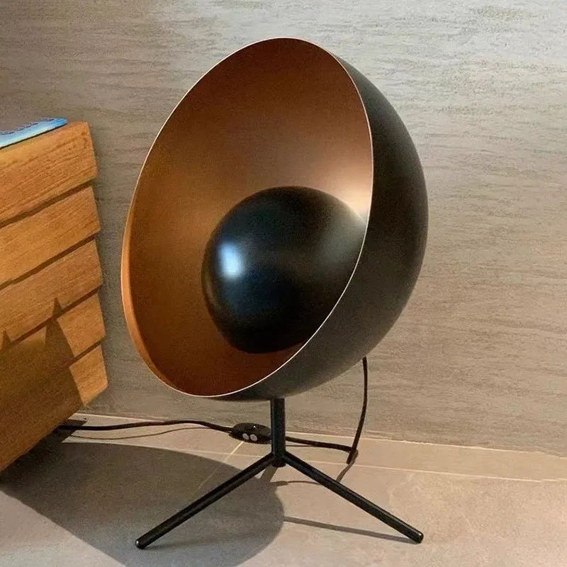 Nordic Danish designer model hotel bedroom headboard personality satellite radar table lamp