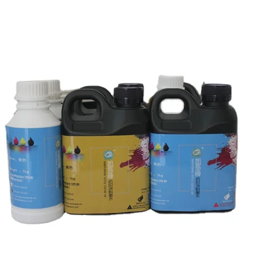 Dtg футболка печатные чернила текстильный пигмент dtg белый 6 цветов чернила для DTG принтера