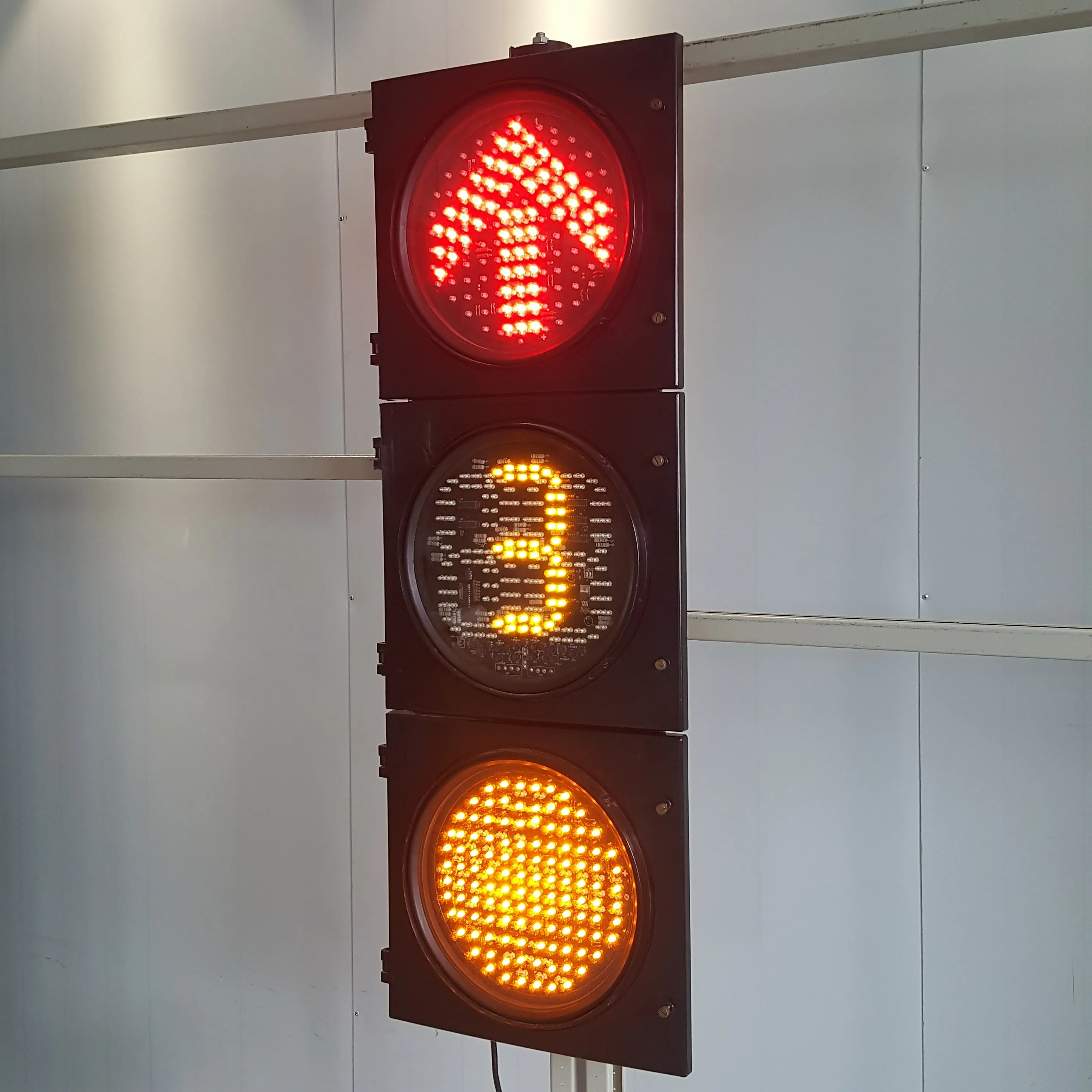 300MM 3-Aspect 2-Phase Arrow Ball Countdown Timer Road Traffic Light Manufacturer