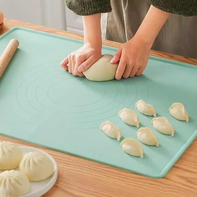 Extra Large Multipurpose Silicone Mat - Thick, Heat Resistant, Waterproof & Non-Slip Kitchen Counter Mat Kitchen Gadget Pastry