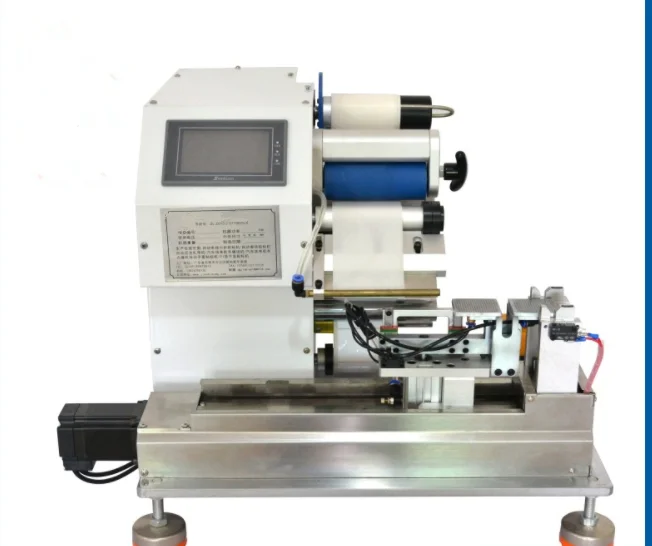High speed semi Automatic tube power cable usb wire labeling machine sleeve labeling machine tube labeler for tubes