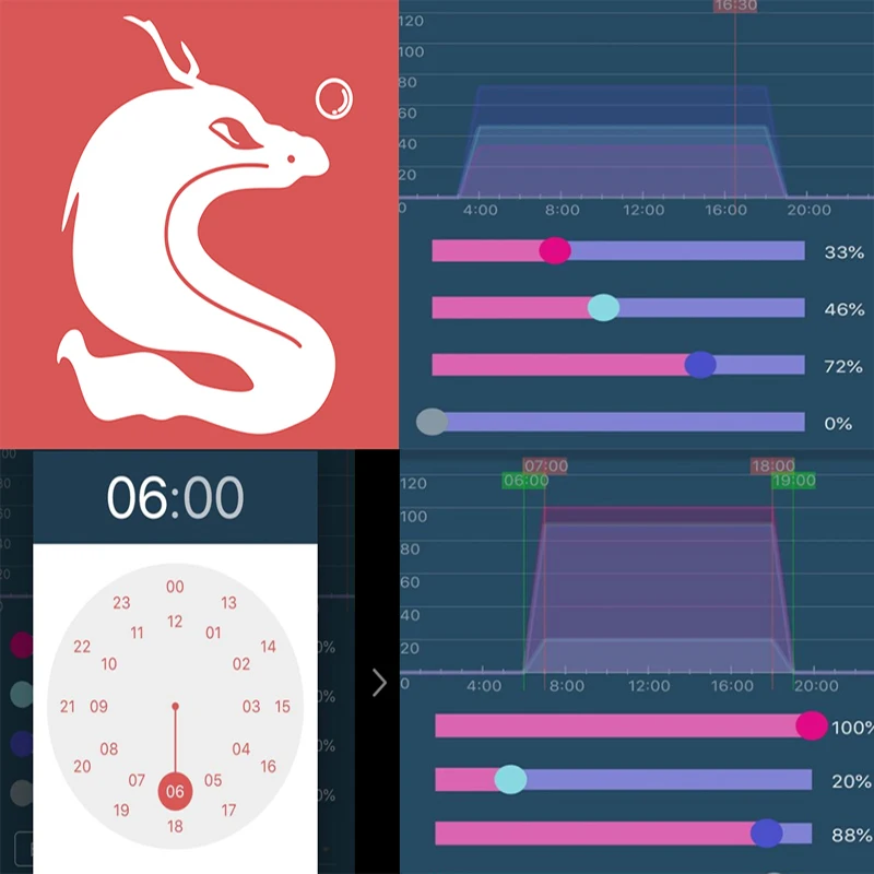 Smart Freshwater Planted Spectrum Shade Chihiros WRGB 2 LED Aquarium Light 30CM 45CM 60CM 90CM 120CM