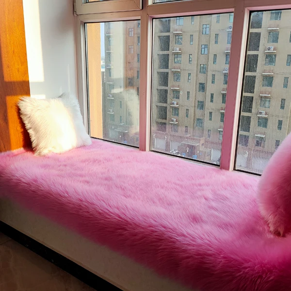 customize  colors  high-grade imitate sheepskin plush carpet living room bedroom balcony wave window ma