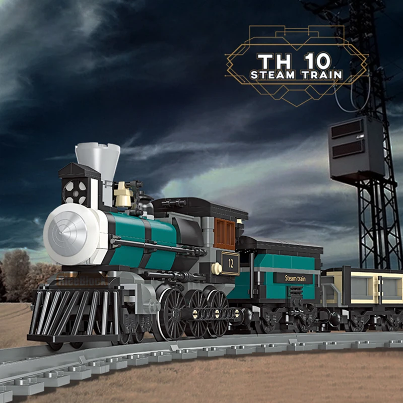 59001 560 шт./набор 10 паровозов