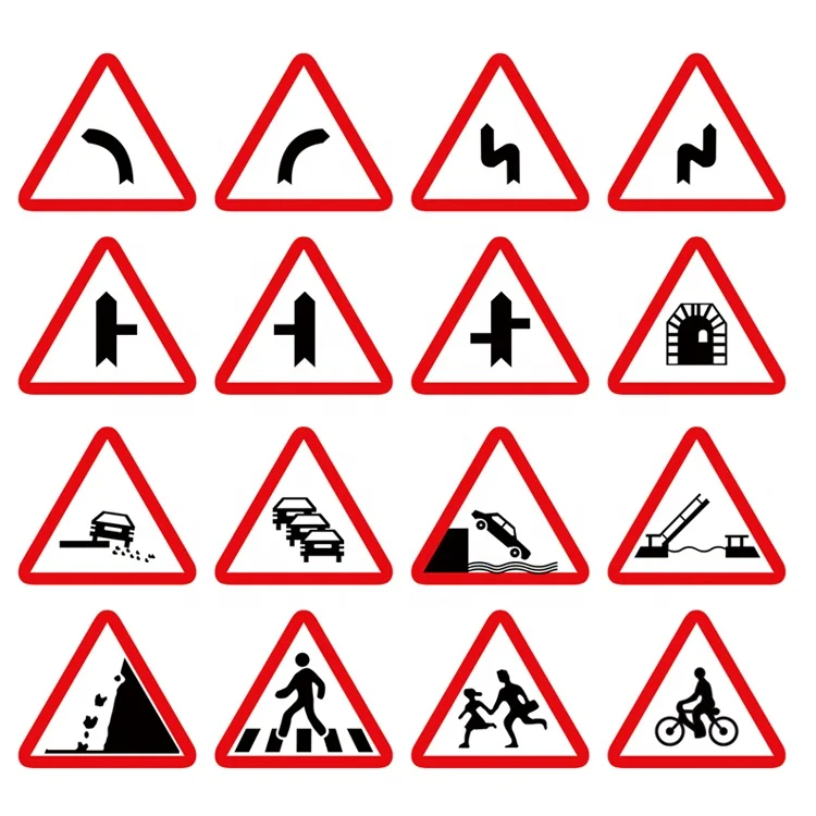 Индивидуальный дорожный предупреждающий знак безопасности, Алюминиевые профильные дорожные знаки