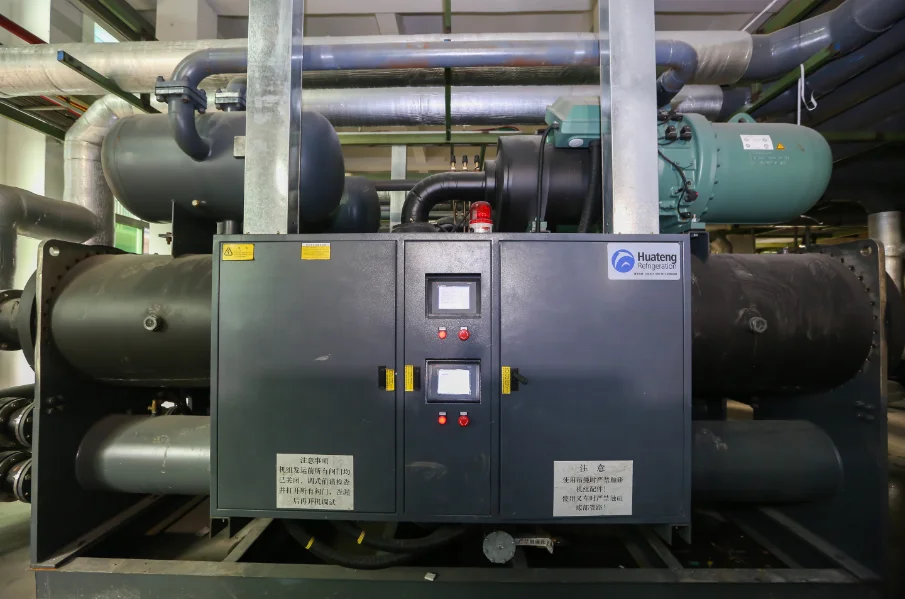 Plastic injection mould or PE PVC pipes extruder line water cooled screw type chiller