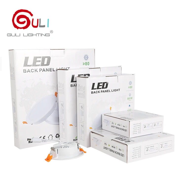 Ultra Slim Anti Glare Cabinet Recessed Smd 5w 9w 12w 18w 24w Led Panel Light