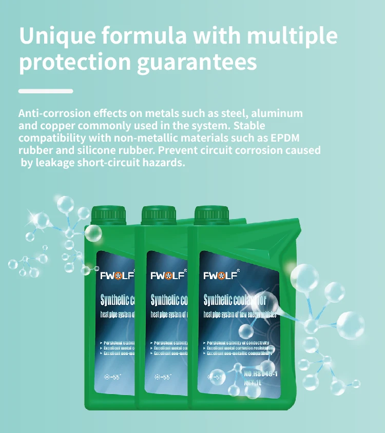 Premium 1L Synthetic Coolant for New Energy Vehicles Premium Antifreeze Formula in Liquid Form
