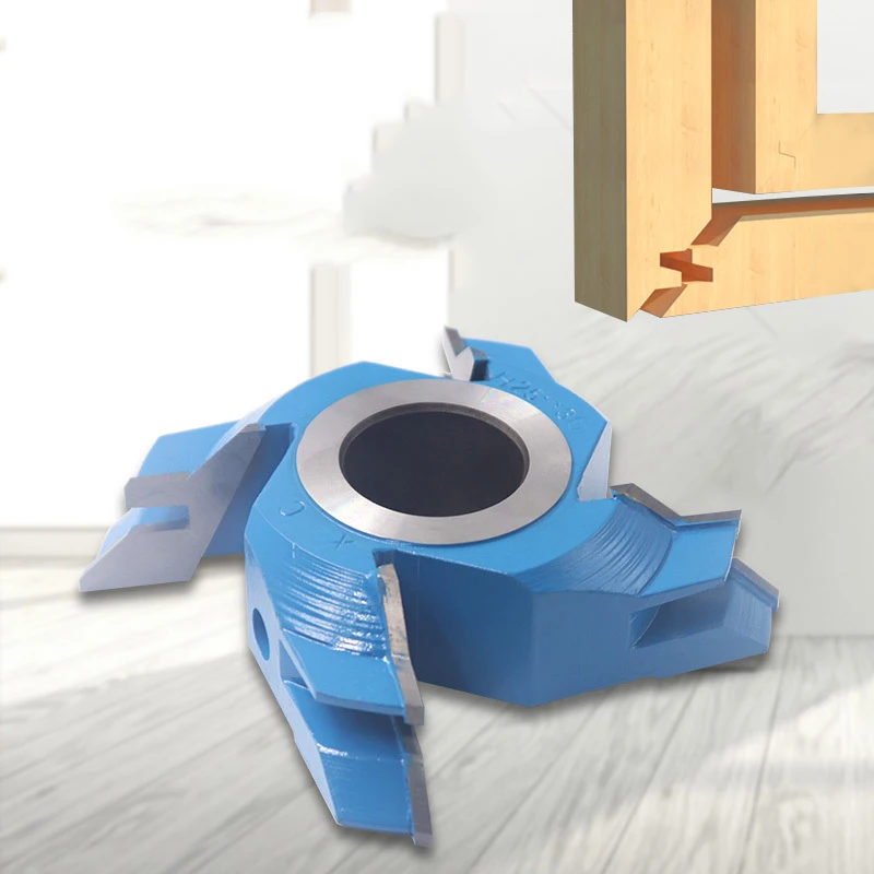 Woodworking 45 degree tenon joint knife milling cutter Spindle model tool