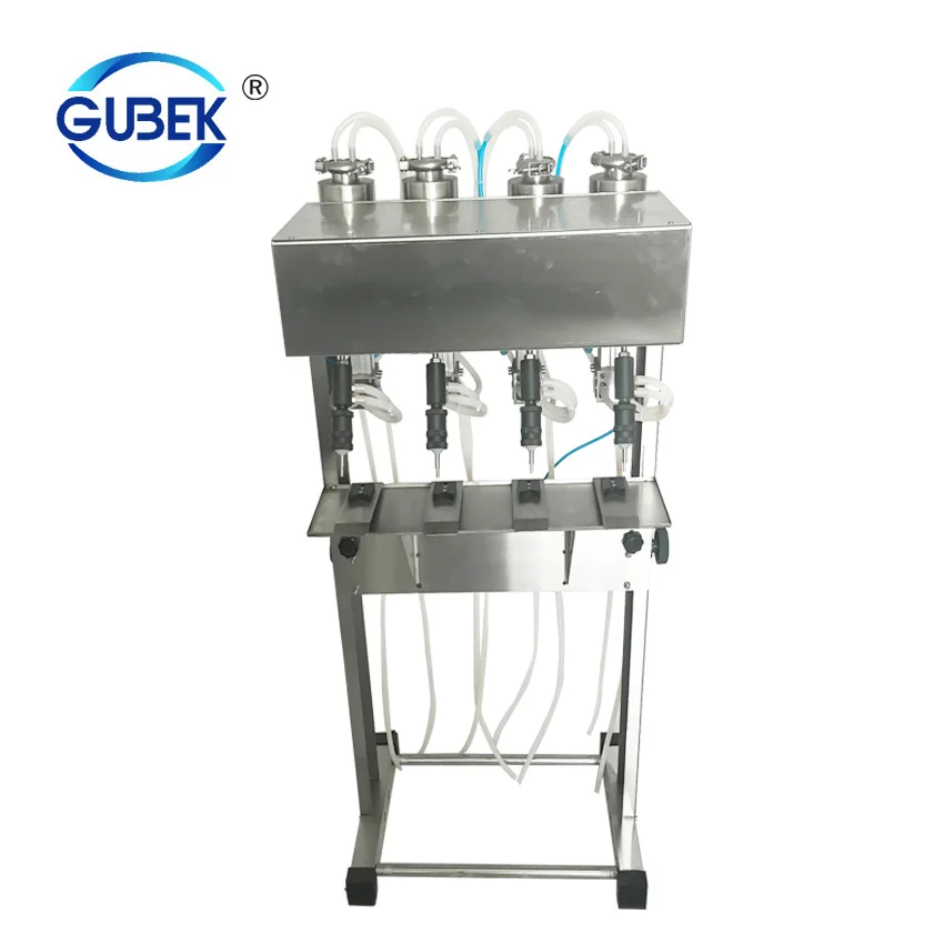 4 heads liquid filling machine for bottled liquid/ antifreeze filling machine/ quantitative filler
