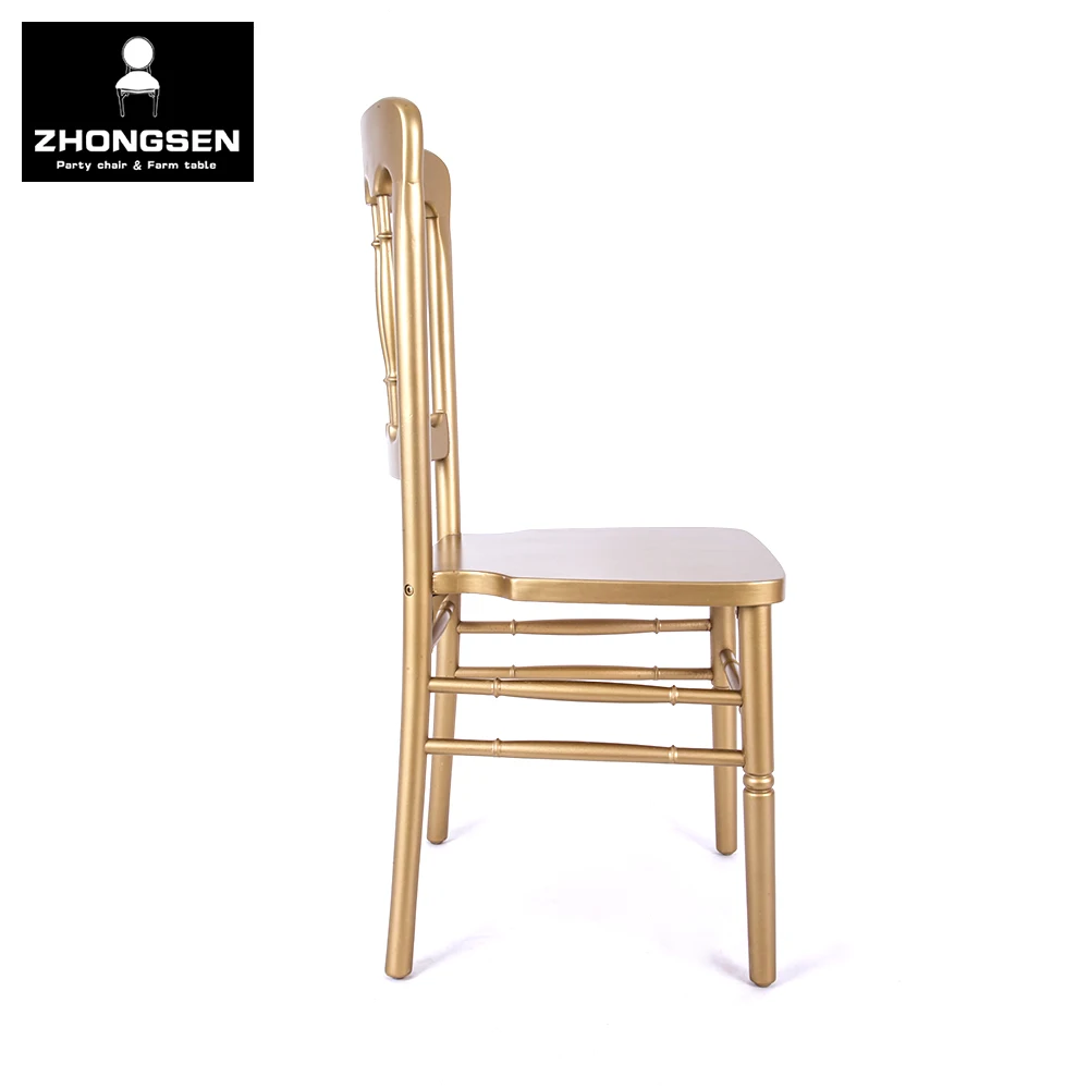 Wholesale Luxury Furniture Hotel Banquet Chairs for Wedding Event Party Gold Frame Dining Napoleon Palace Castle Chair