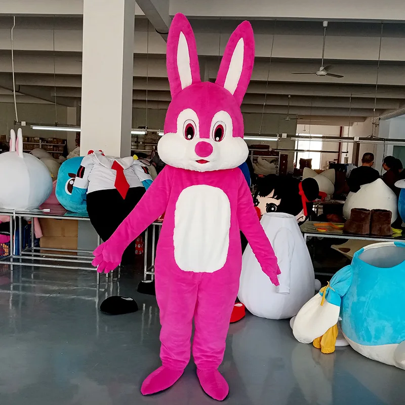 Kinqee High Quality Inflatable Character Bunny Mascot Costume Giant Life Size Inflatable Mascot For Sale