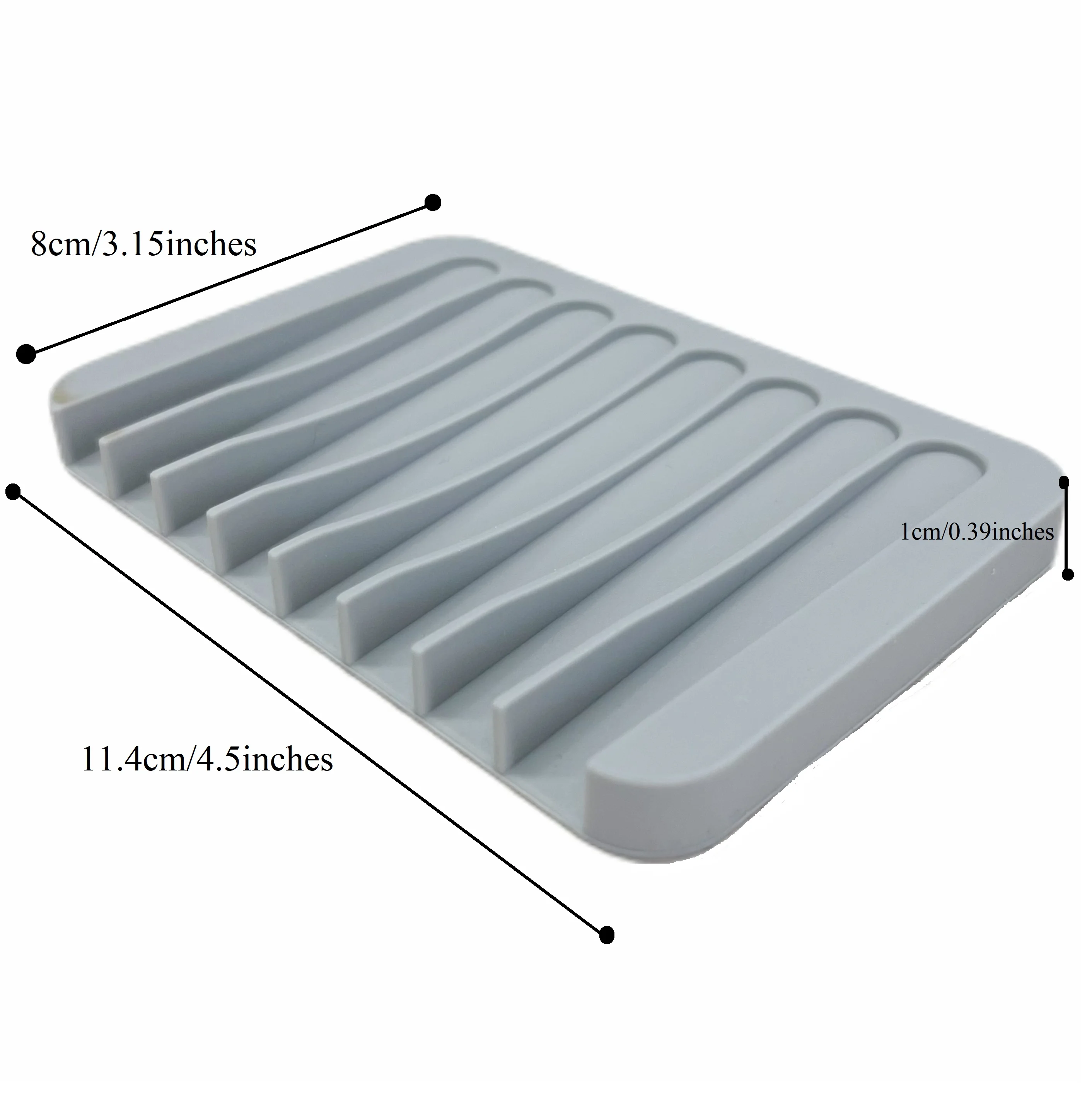 High Quality Flexible Silicone Soap Holder Bathroom Shower Soap Saver Tray