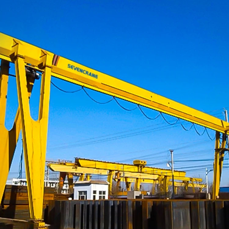 Sevencrane China Top crane manufacturer 10t single bridge girder mdg rail-mounted gantry crane price container