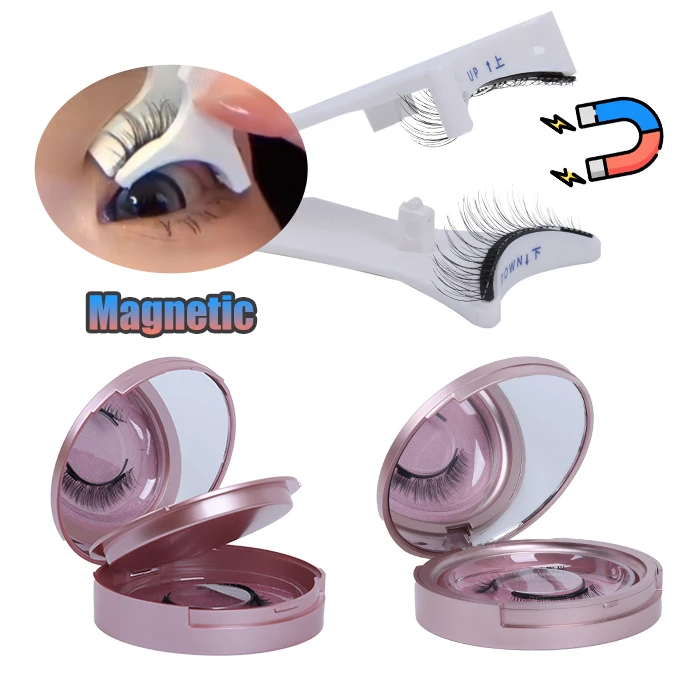 New Arrival Double Layer Invisible Nature Magnetic Eyelashes 3D Quantum Magnetic Lashes Wholesale