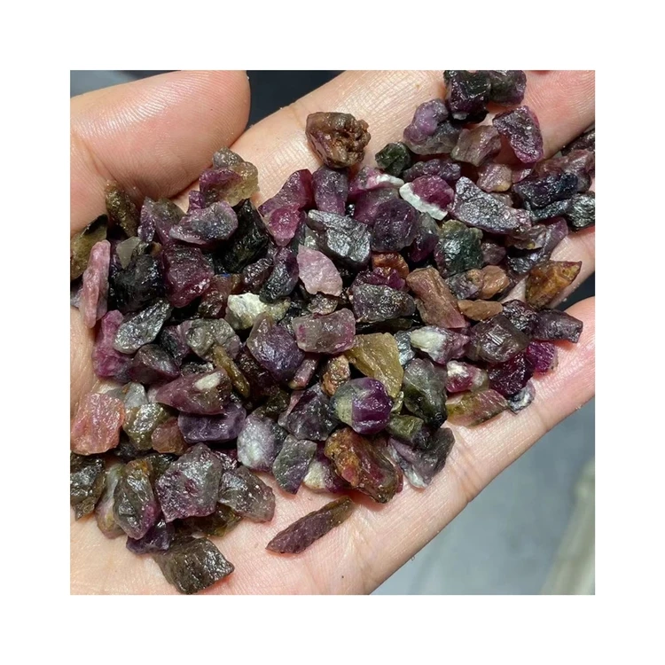 Competitive Price Wholesale Healing Stone Crystal Cluster Color Tourmaline Gravel