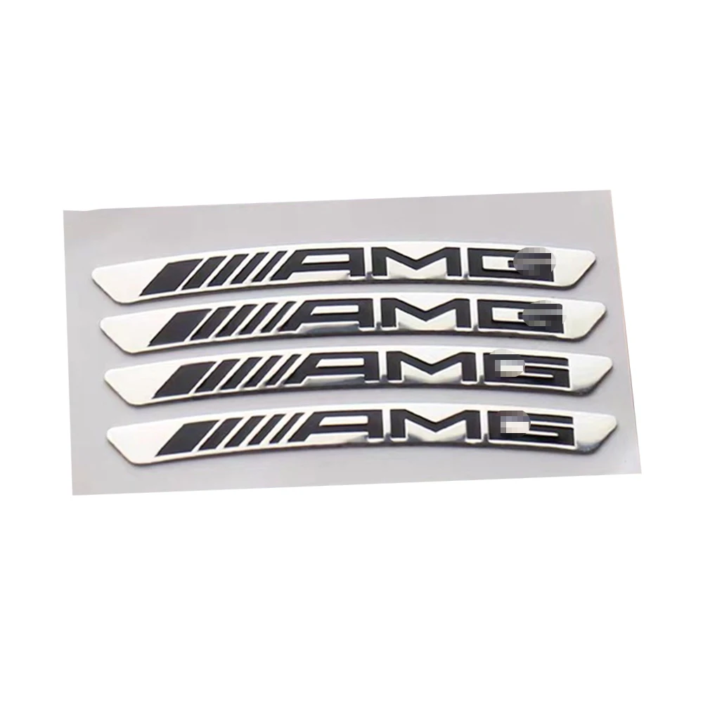Aluminium Alloy Car Wheel Hub Stickers Emblem for BMW Mercedes benz AMG m power quattro TRD Audi Sline Wholesale customization