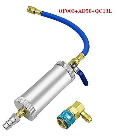 Gas Filling Cylinder  R134A R12 R22 Air Conditioning Car Oil Injection Tool Automotive Oil Filler