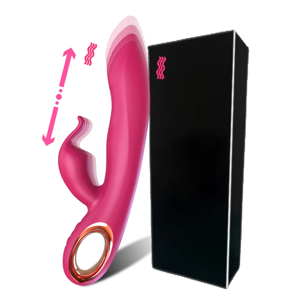 10-band retractable vibrating AV wand luxurious shape soft touch G-spot vibrator 100% waterproof clitoral vibrator
