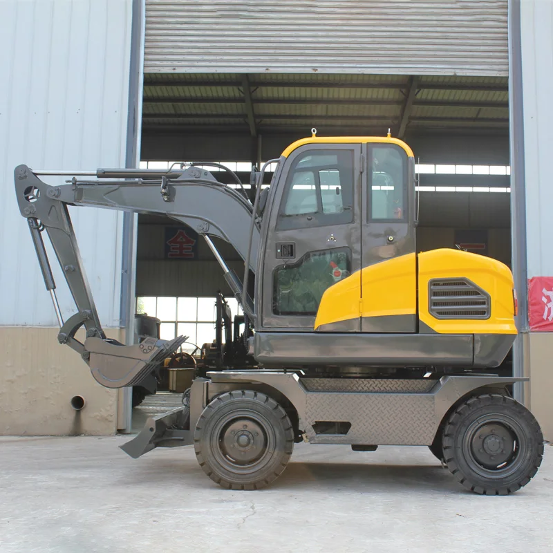Hot Selling Strong Power Bucket Wheel Excavator Construction Equipment Wheel Excavator 4 Ton Large Capacity Wheel Excavators