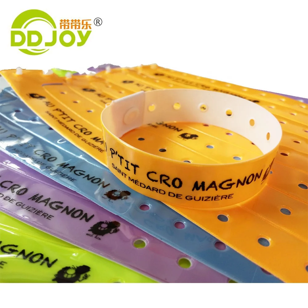 Reflective Wristband Plastic Vinyl Id Wrist Band Printing With Custom Logo