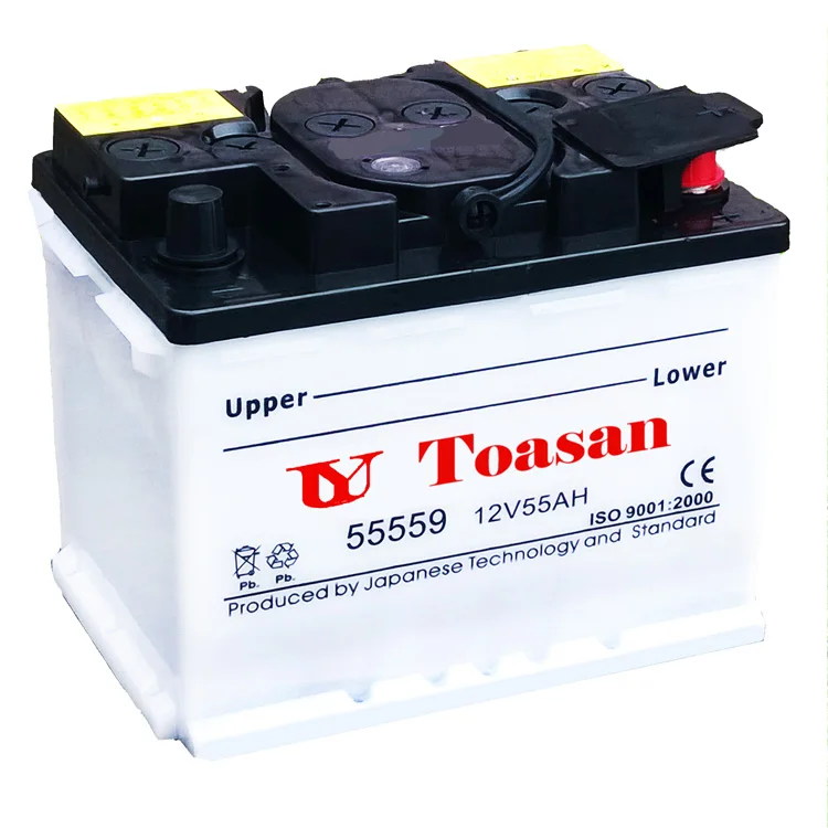 TOASAN Factory 12V 55AH сухозаряженный DIN 55 автомобильный