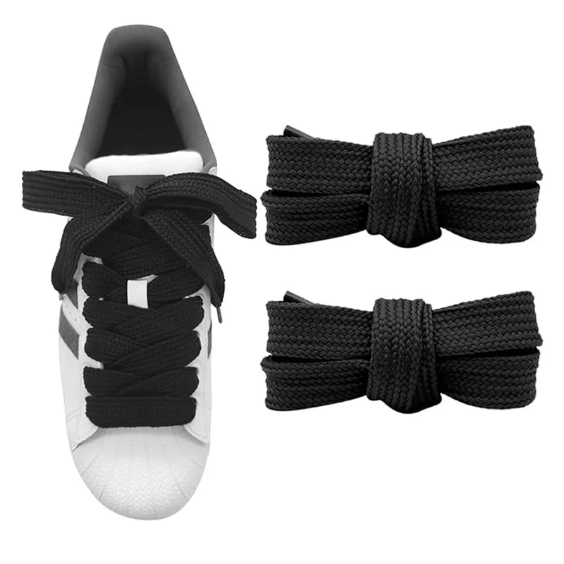 Yrunfeety Fat Shoe Laces 15MM Flat Thick Wide Jumbo Shoelace Replacement Laces for Ad Campus Laces Athletic Shoelace Shoestring