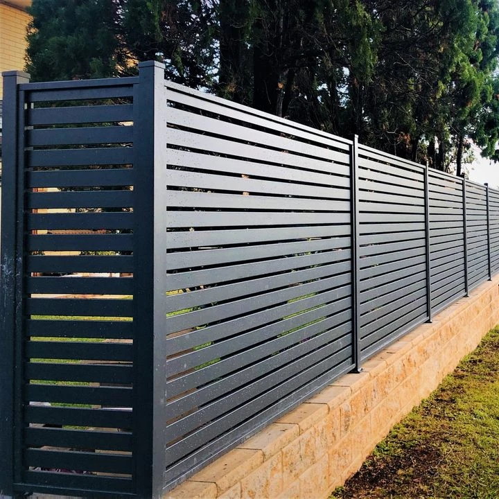 New Designed Aluminum New Zealand Architectural Blade 3d Fence Horizontal Fence Composite Cheap Fence Wall