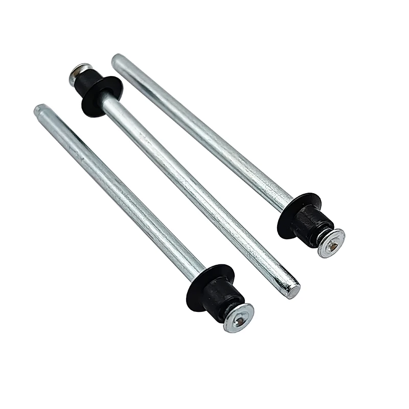 3.2 * 3.3 mm countersunk head black color pull-thru pt rivet blind carbon steel csk pop blind rivet factory direct supply