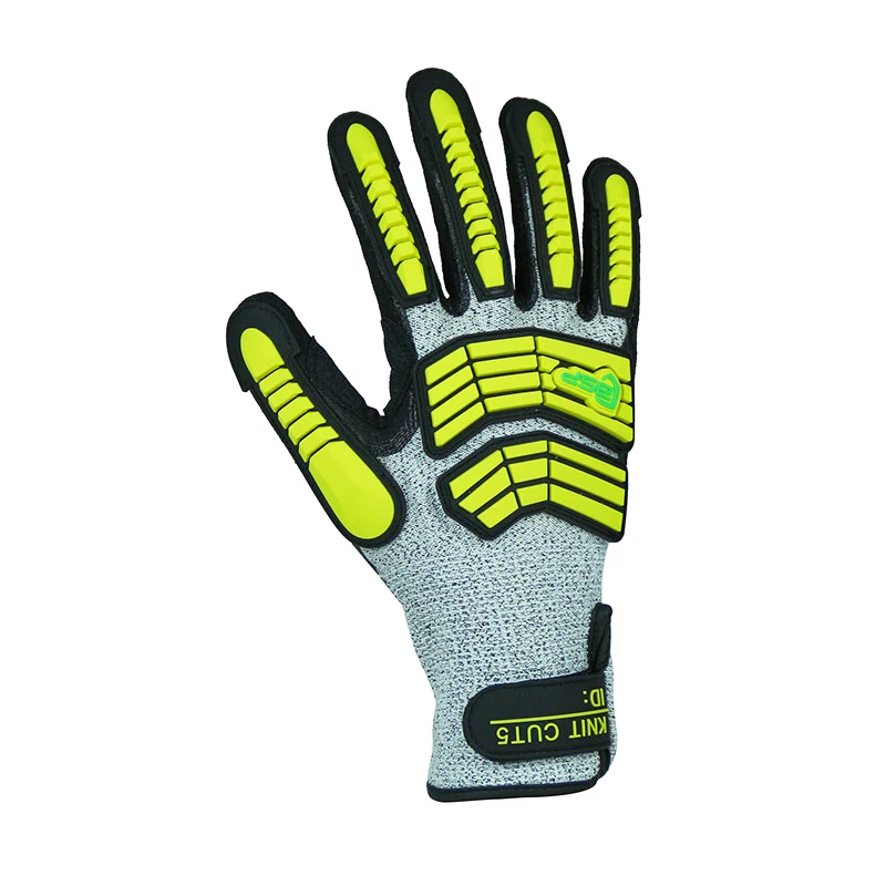 Blue Shield Anti Impact Cut Resistant Gloves Cut Level 4 Impact Resistant HPPE Gloves