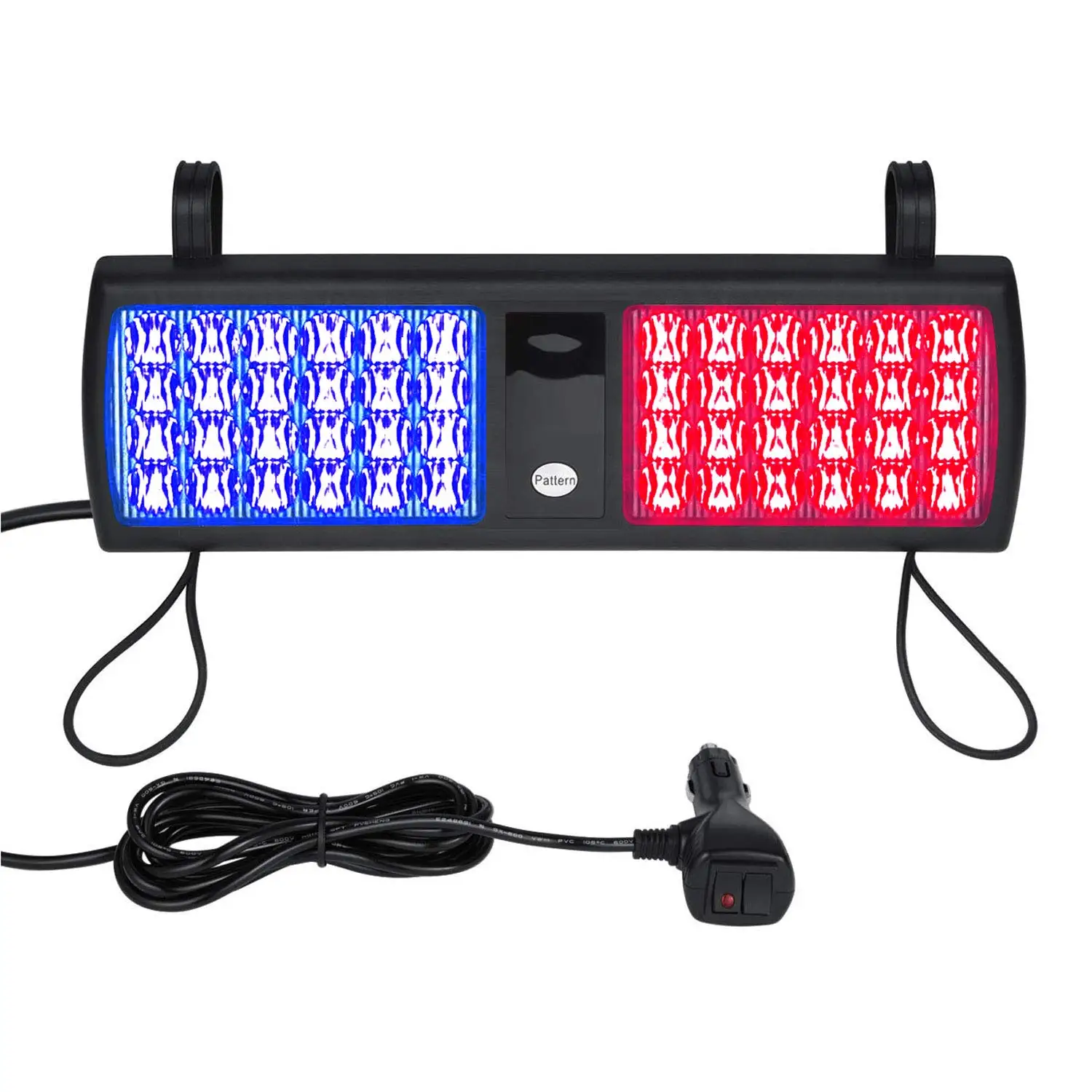 Solar flashing lights red and blue traffic warning light 9V 6W super bright signal light
