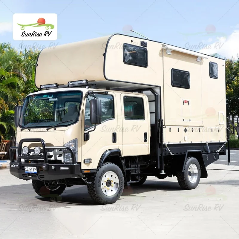 SunRise RV новый заказной экспедиционный бортовой грузовик кемпер прицеп дорожный коробка для экспедиционных транспортных средств