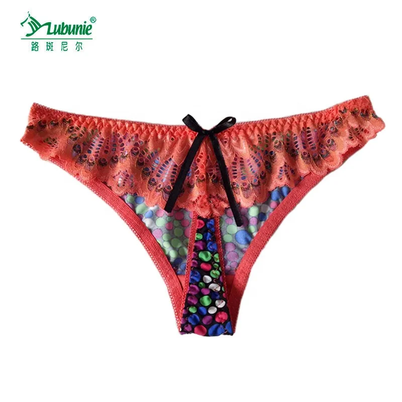 LUBUNIE China wholesale anti-bacterial elegant lace women mature g-string