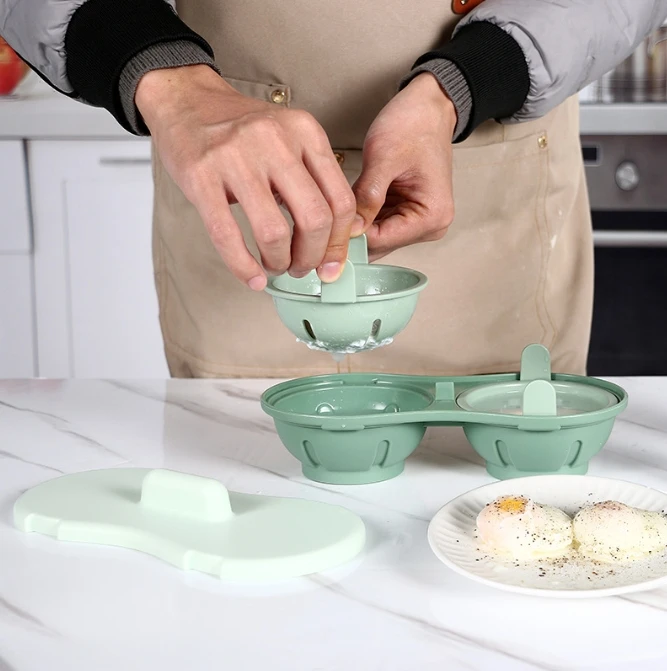 Пластиковый кухонный инструмент-двойная чашка для яиц