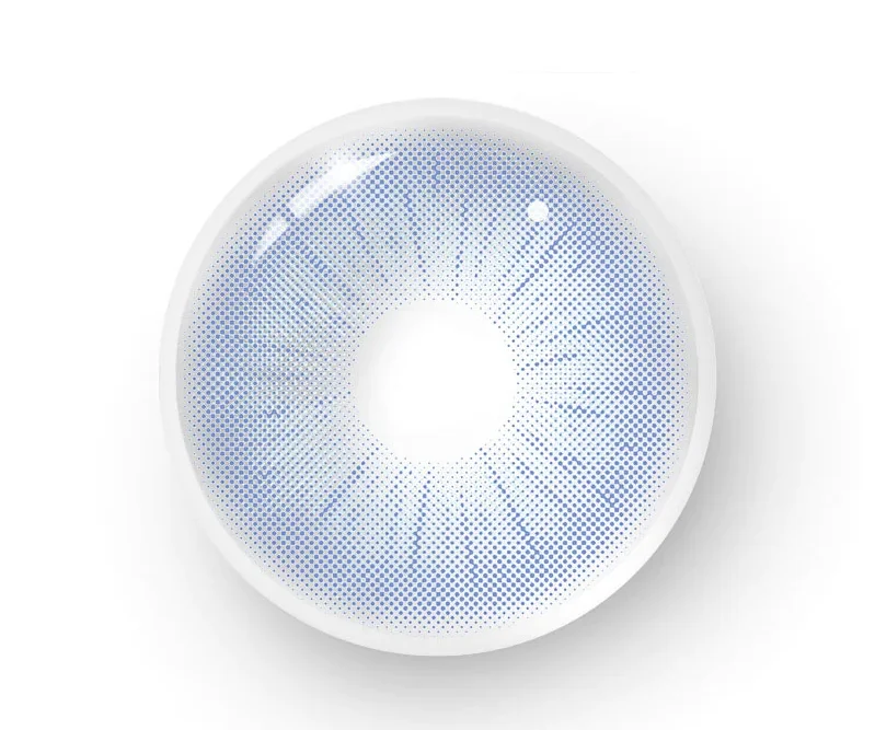 New arrival pure blue  contact lens  contact lenses eye contacts  lente de contato eye lanc soflens 14.2mm without ring