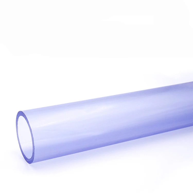Best selling transparent din pvc pipe fittings factory price multiple size pipes pvc pipe