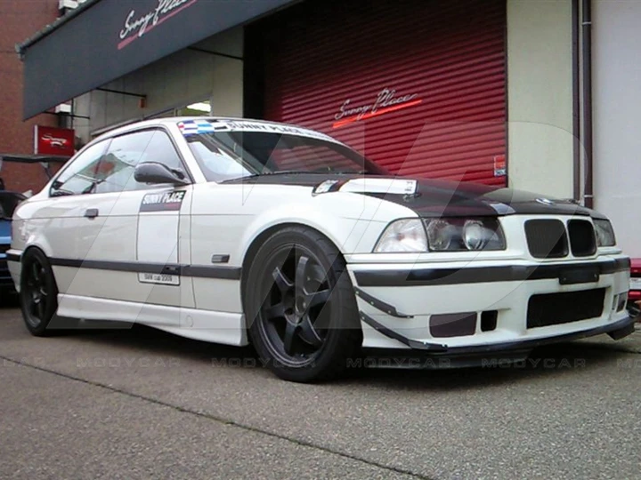 JDM СТИЛЬ углеродное волокно передний бампер (4 шт.) для 1991-1998 BMW 3 серии E36