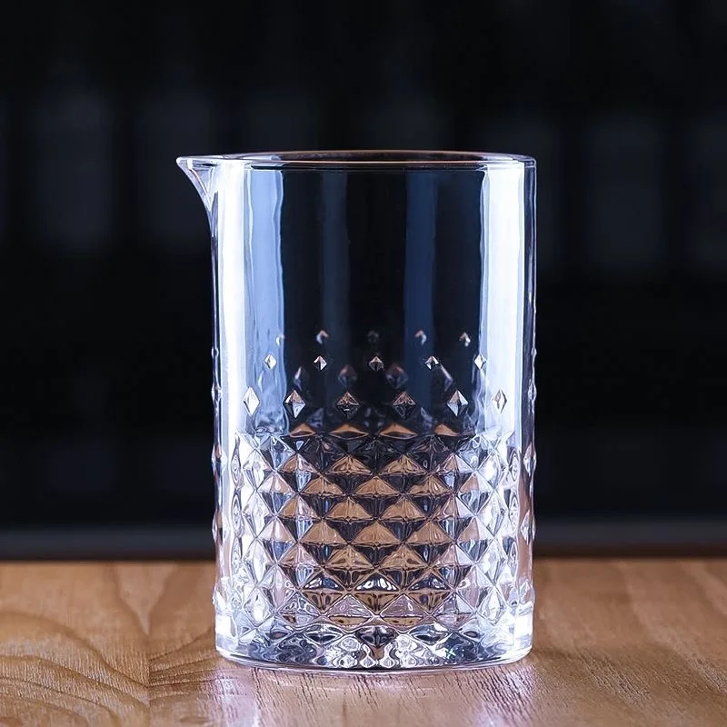 Creative glasses pitcher 700ml Stocked Bar cocktail mixing glass etched cocktail mixing glassware