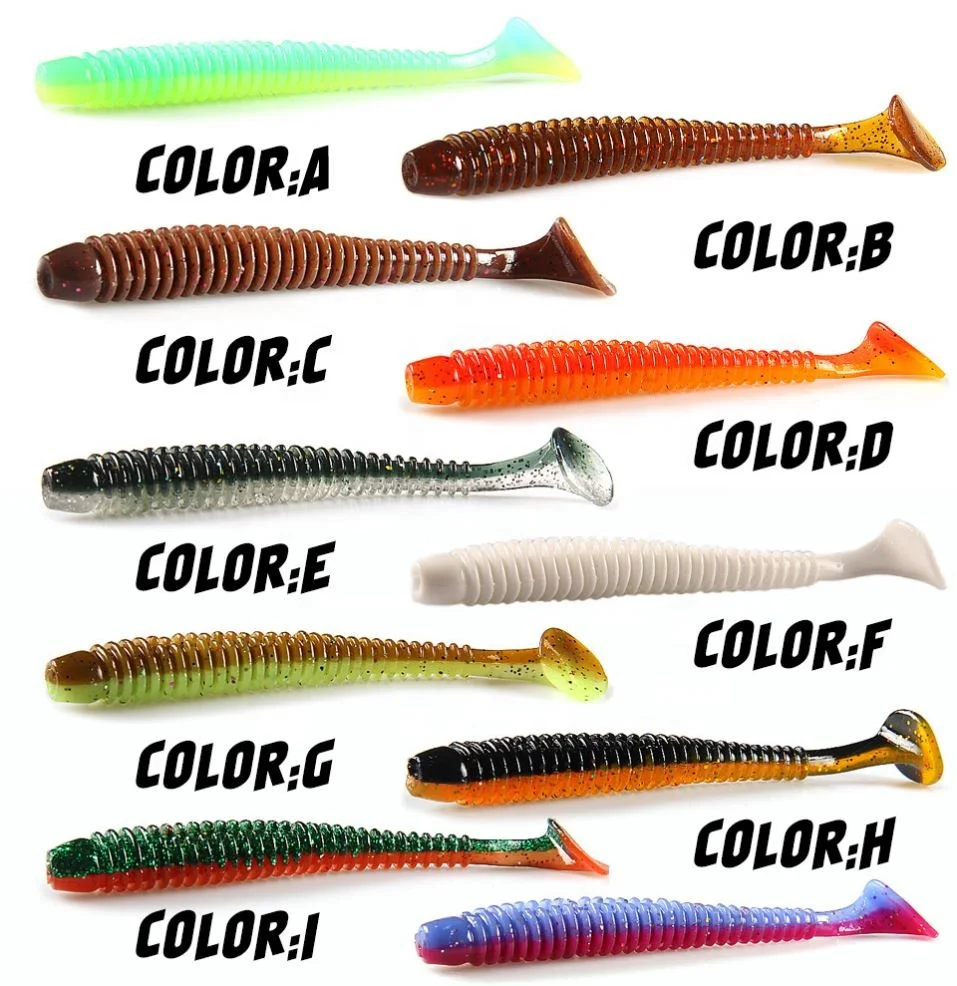 CASTSOON 63Mm 80Mm 97Mm Supercontinent Impact Ring Shad Fishing Lure Soft Plastics Baits Swimbait Jigging Artificial