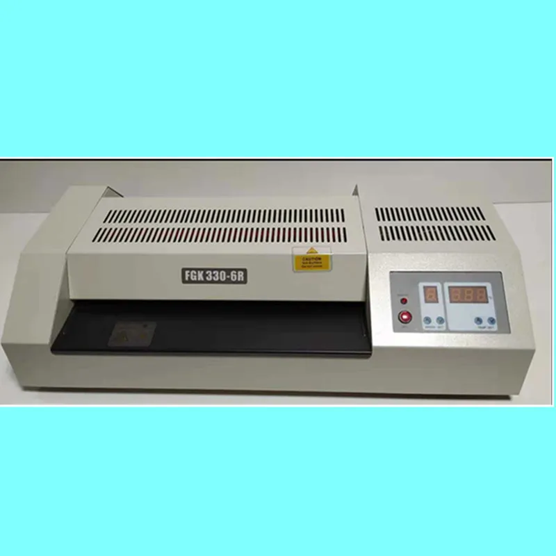 High Quality Metal Body 6 Rollers Pouch Laminator with Speed Adjustable A2 17.7inches Laminator Industrial Laminating Machine