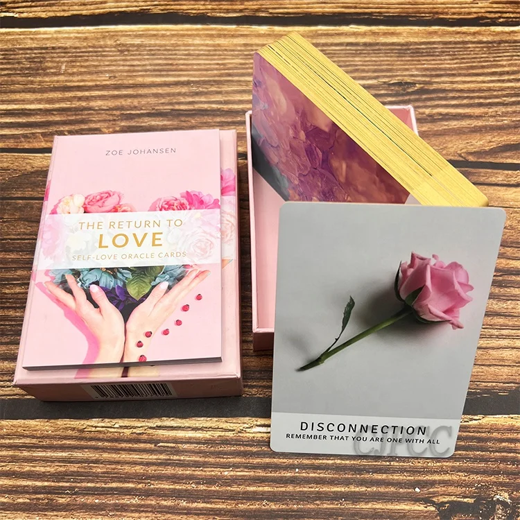 Custom Card Deck Tarot Oracle Cards Affirmation Coloring Books with Box Print