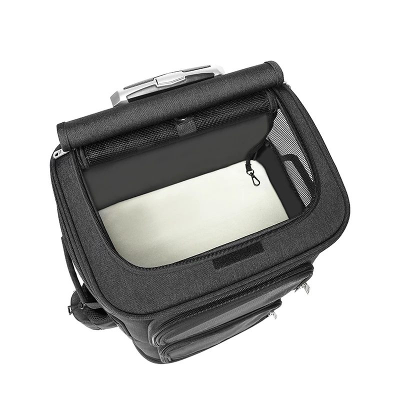 Detachable Pet Trolley Travel Carry Bag Large Waterproof Portable 2In1Pet Luggage Bag Pet Dog Cat Carrier Bag with Wheels